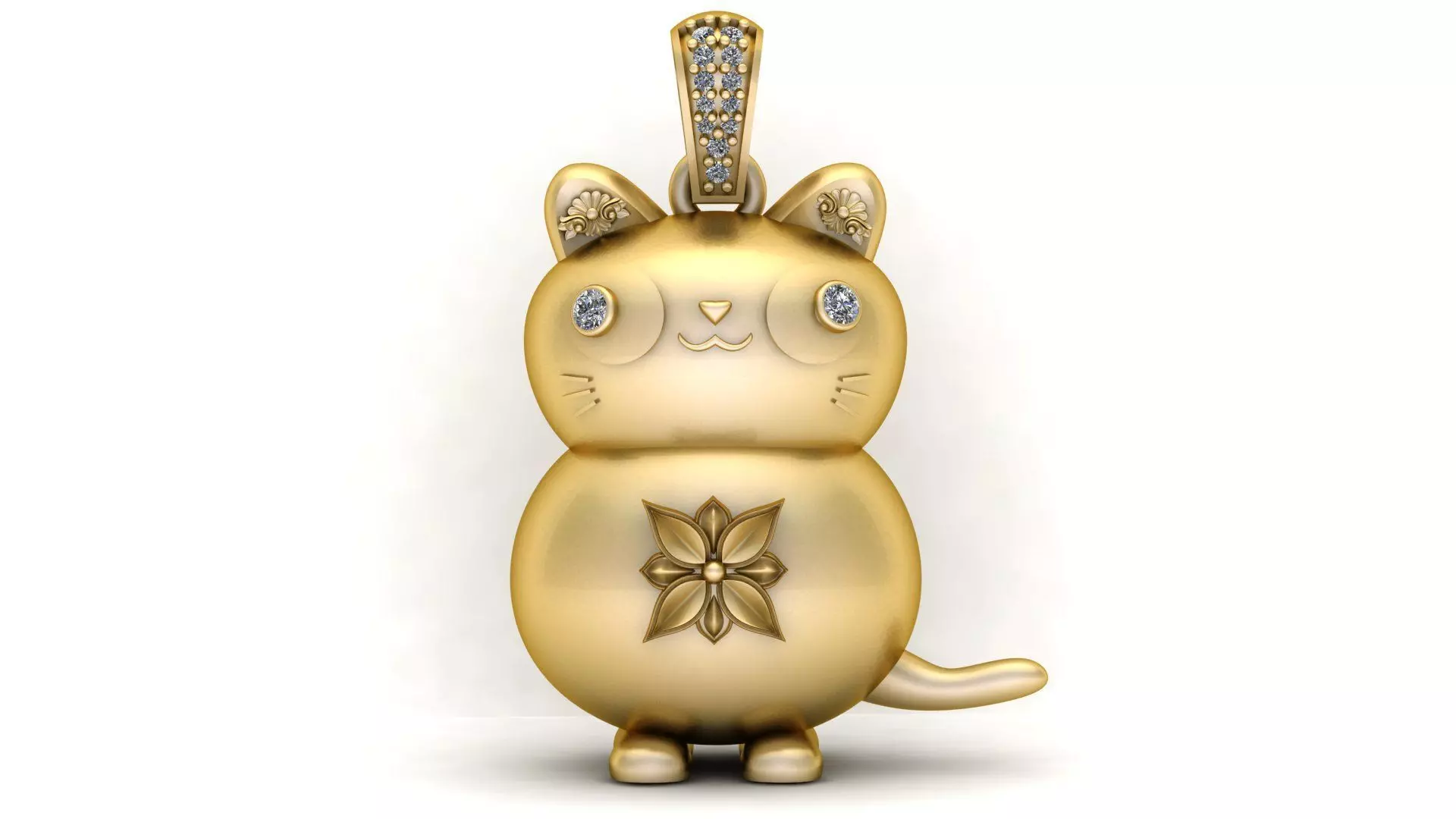 The Golden Bloom Kitten 3D print model