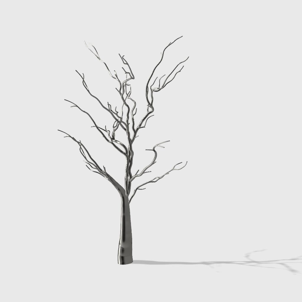Winter Tree 3D print model_1
