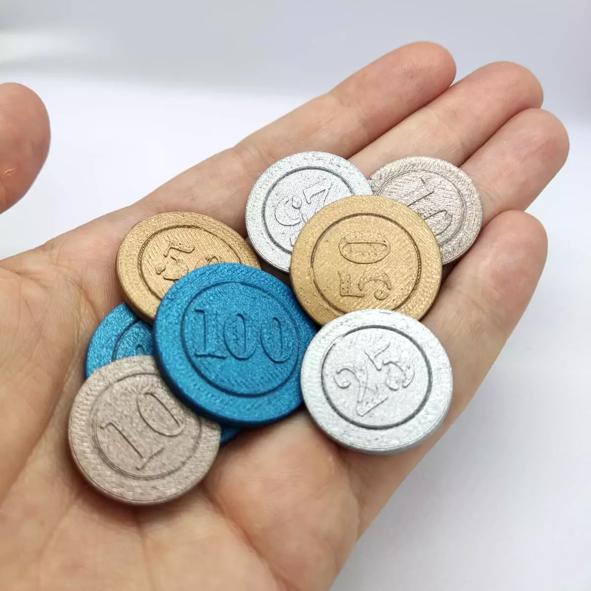 Kit Game Coins - Board Play - Money Values 3D print model