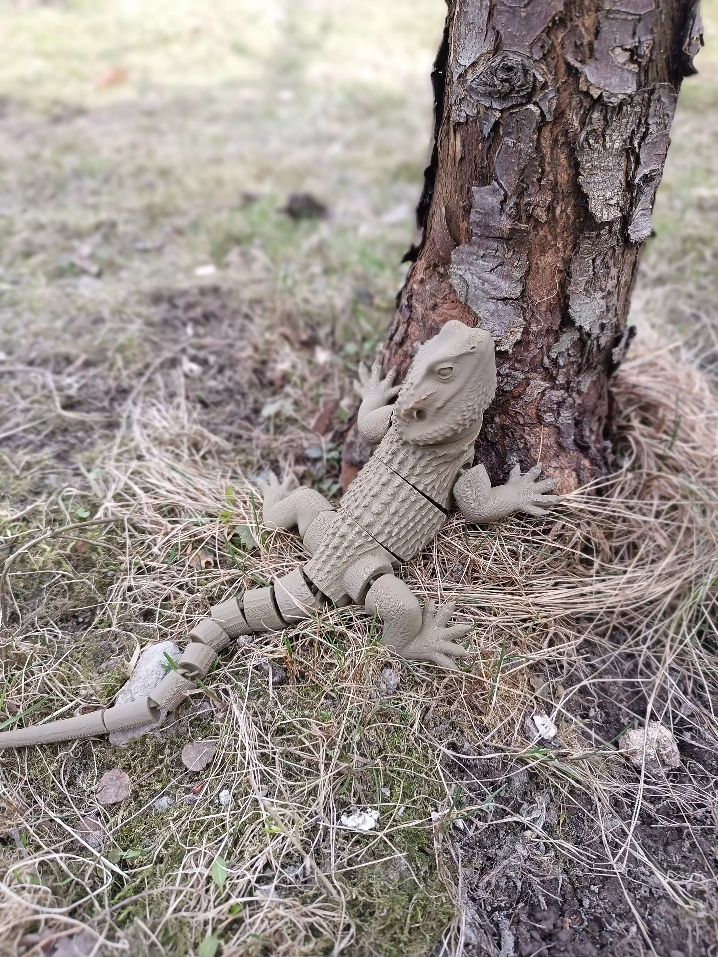Flexible Articulated Lizard No Supports 3D print model