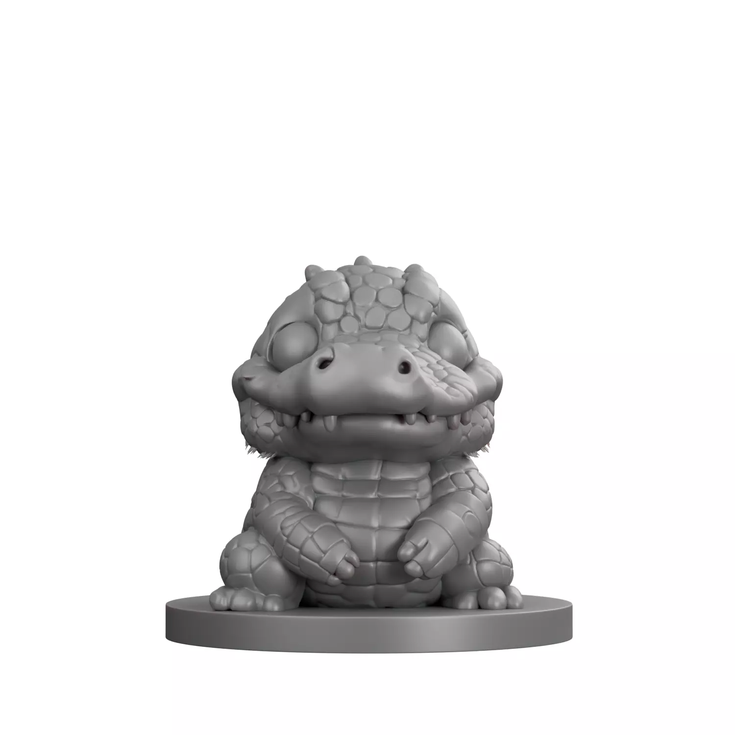 Cute Crocodile 3d Printable Model 3D print model