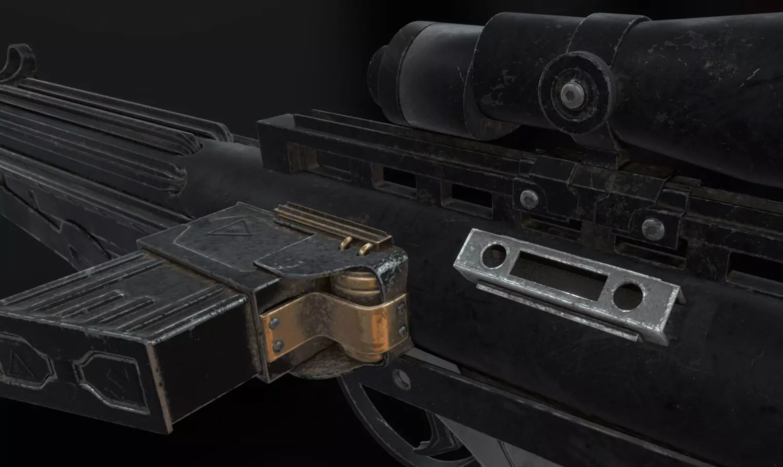 Blaster Rifle Free 3D model_0