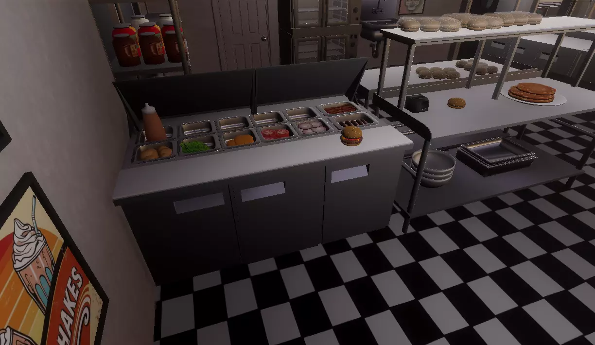 Diner Prep Table 3D model