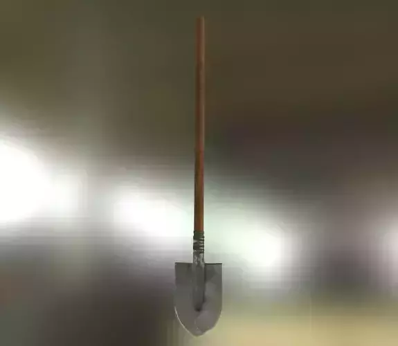 Iron Shovel - Game Ready PBR Tool Survival Prop