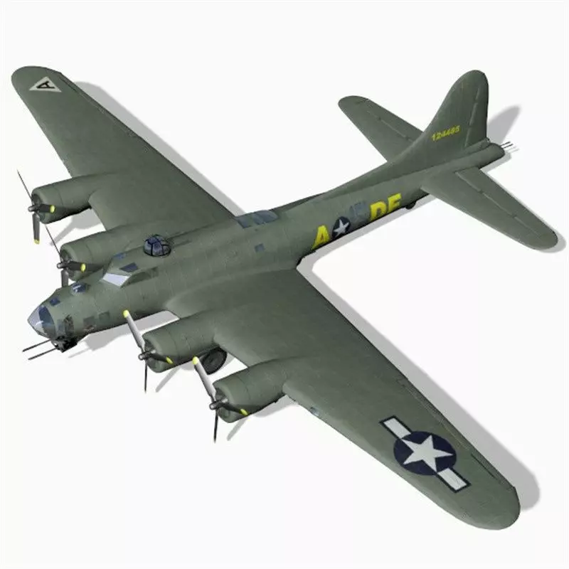 B 17G Flying Fortress for Unity 3D model_0
