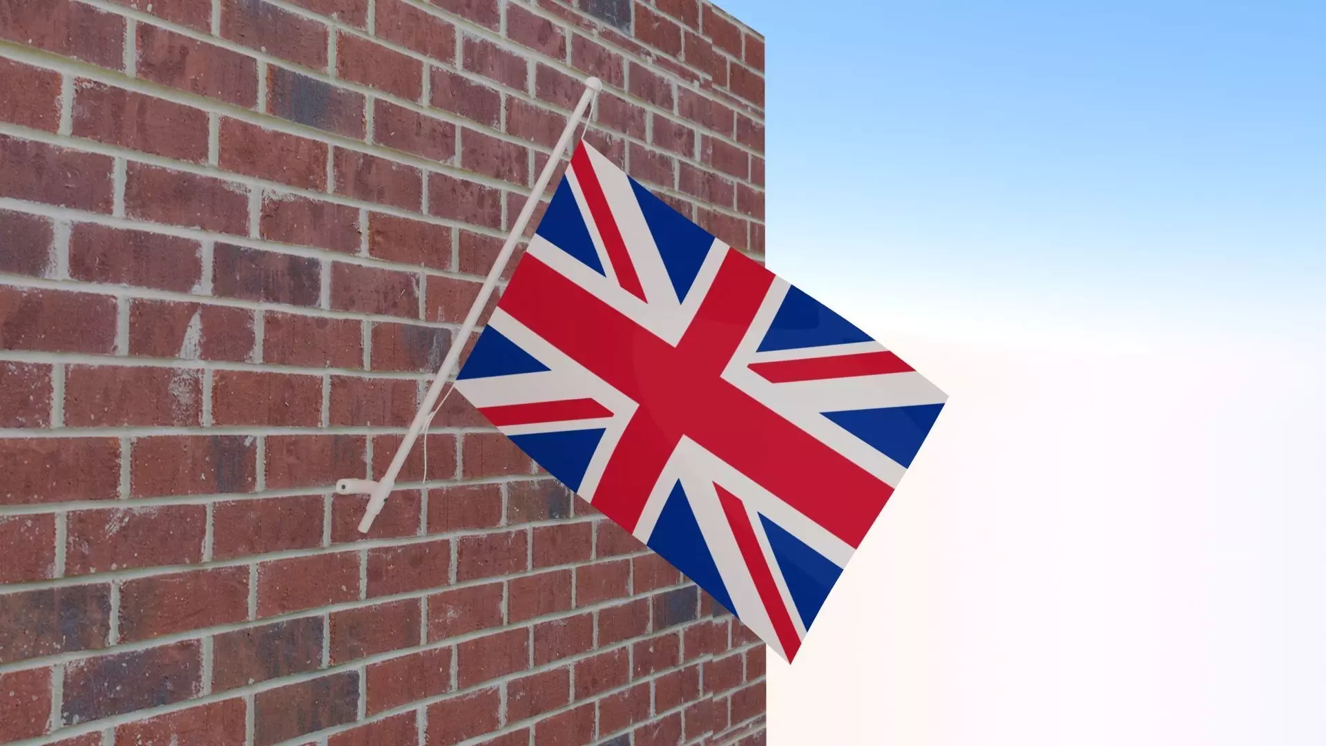 Flag of United Kingdom 3D model