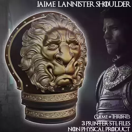 Fantasy Jaime Lannister Lion Shoulder armor Game of Thrones