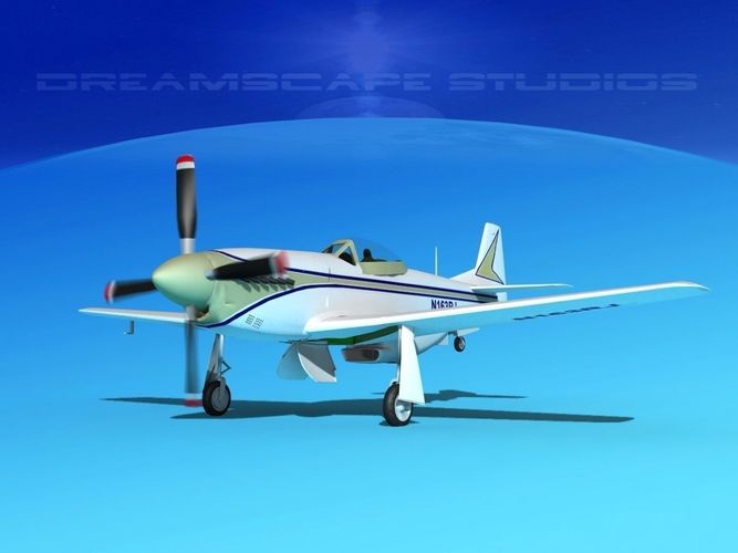 P-51 Mustang Sport V01 3D model