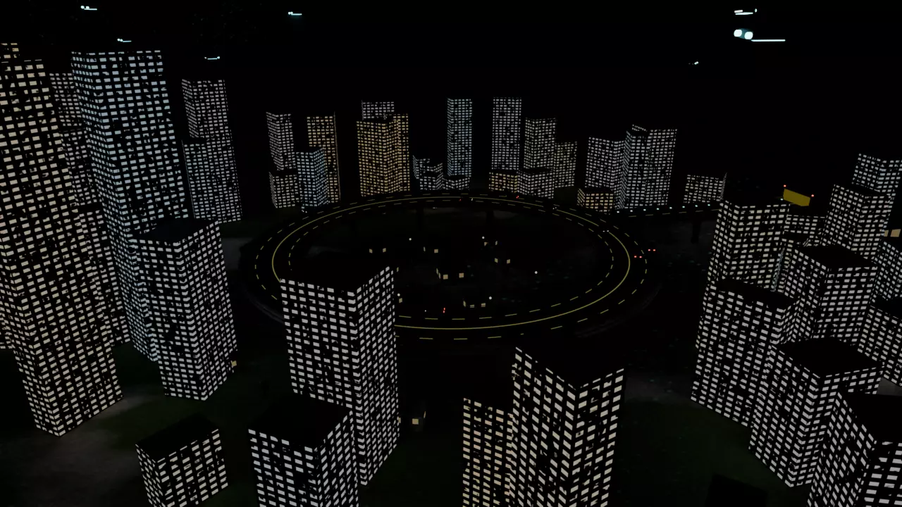 under ground city 3d animations Low-poly 3D model