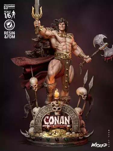 Wicked Marvel Conan Sculpture