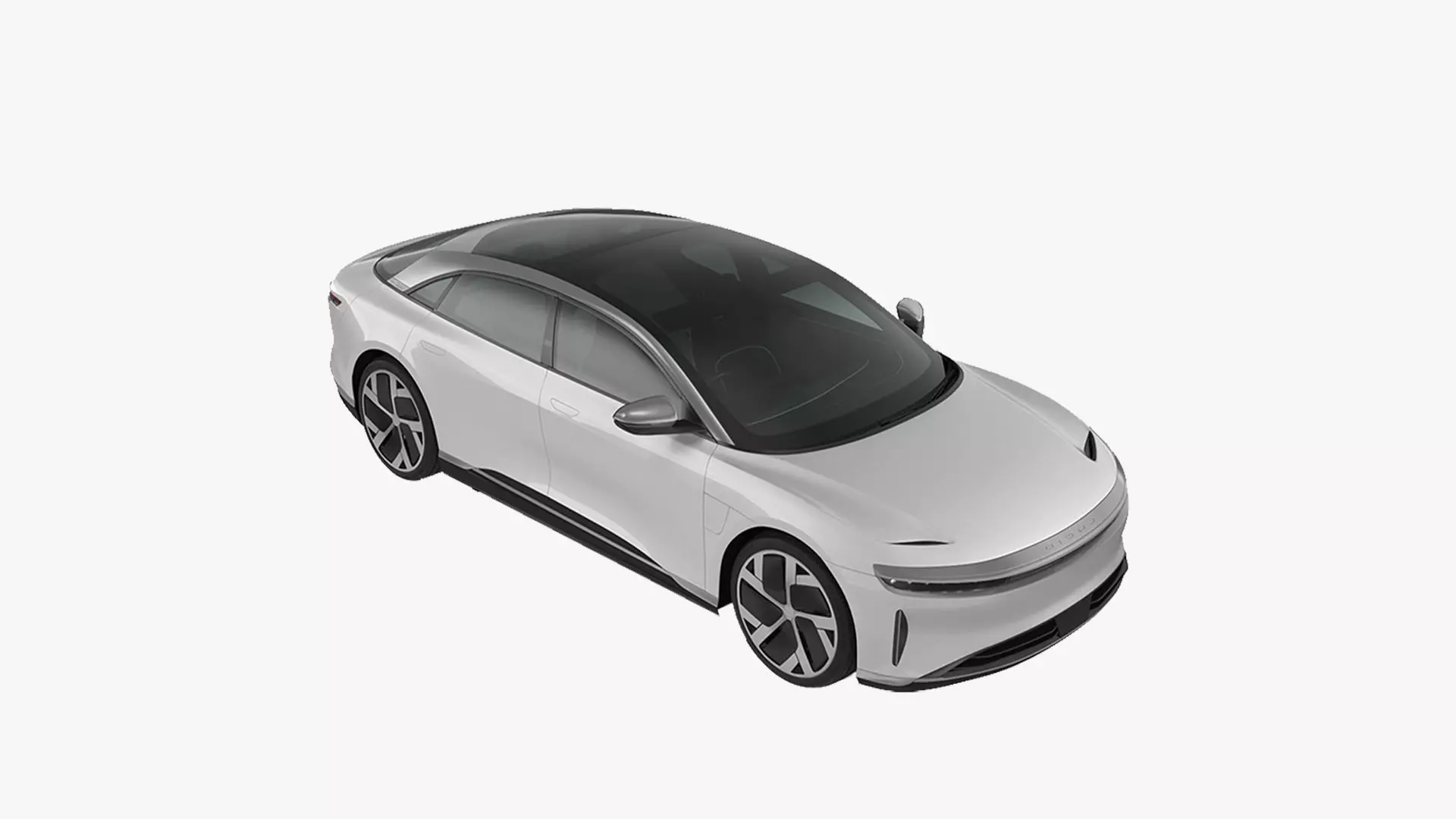 Electric Luxury Sedan Lucid Air Rigged for Cinema 4D 3D model