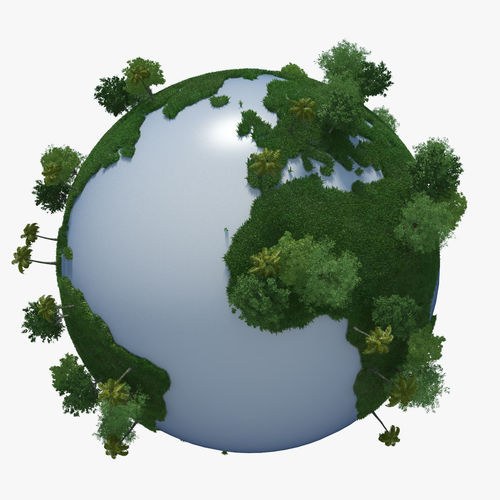 Green Planet Earth 03 3D model
