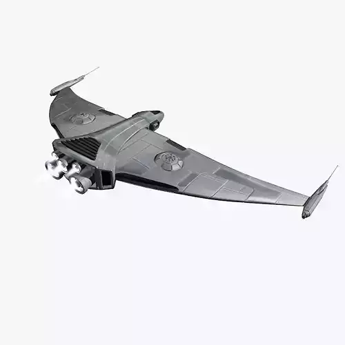 Spaceship Bird Style 3D model