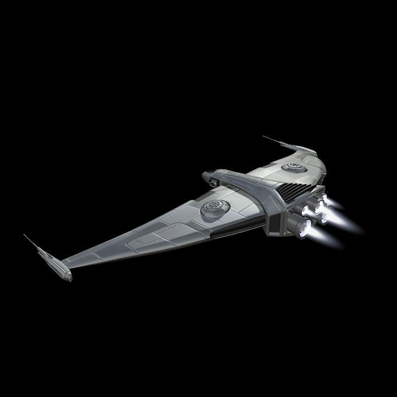 Spaceship Bird Style 3D model_4