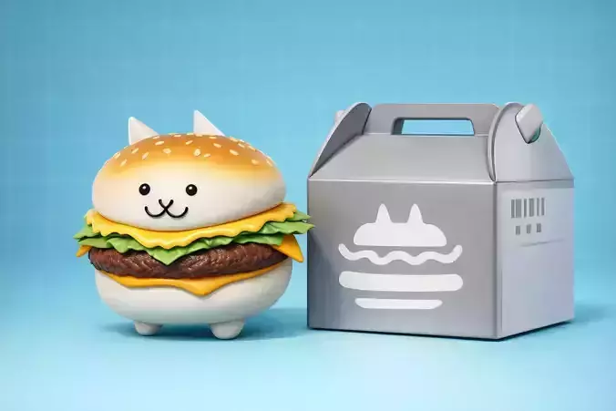 BURGER CAT - THE BATTLE CATS