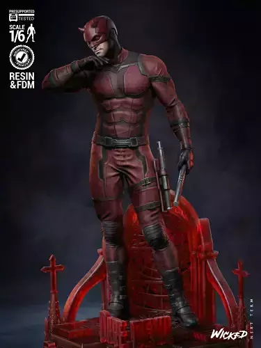 Wicked Marvel Daredevil Sculpture