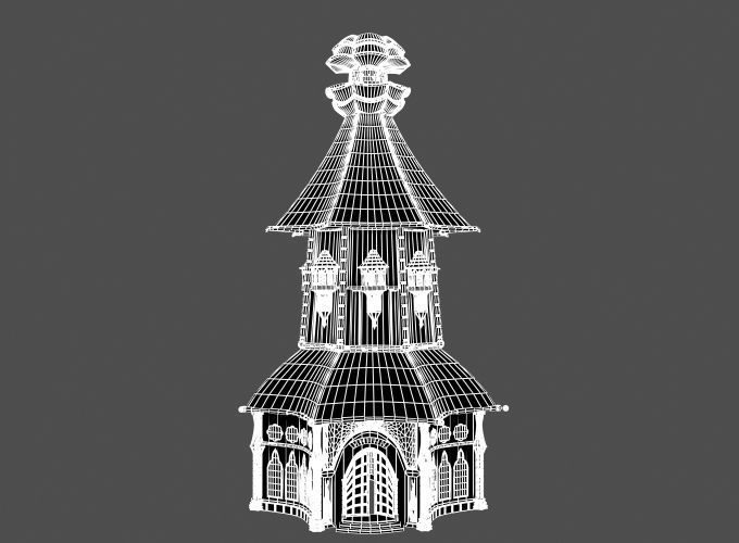 Little chirch 3D model_1