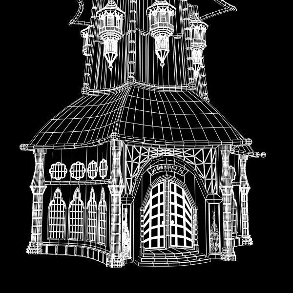 Little chirch 3D model_4