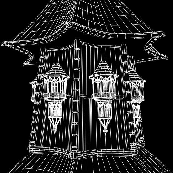 Little chirch 3D model_8