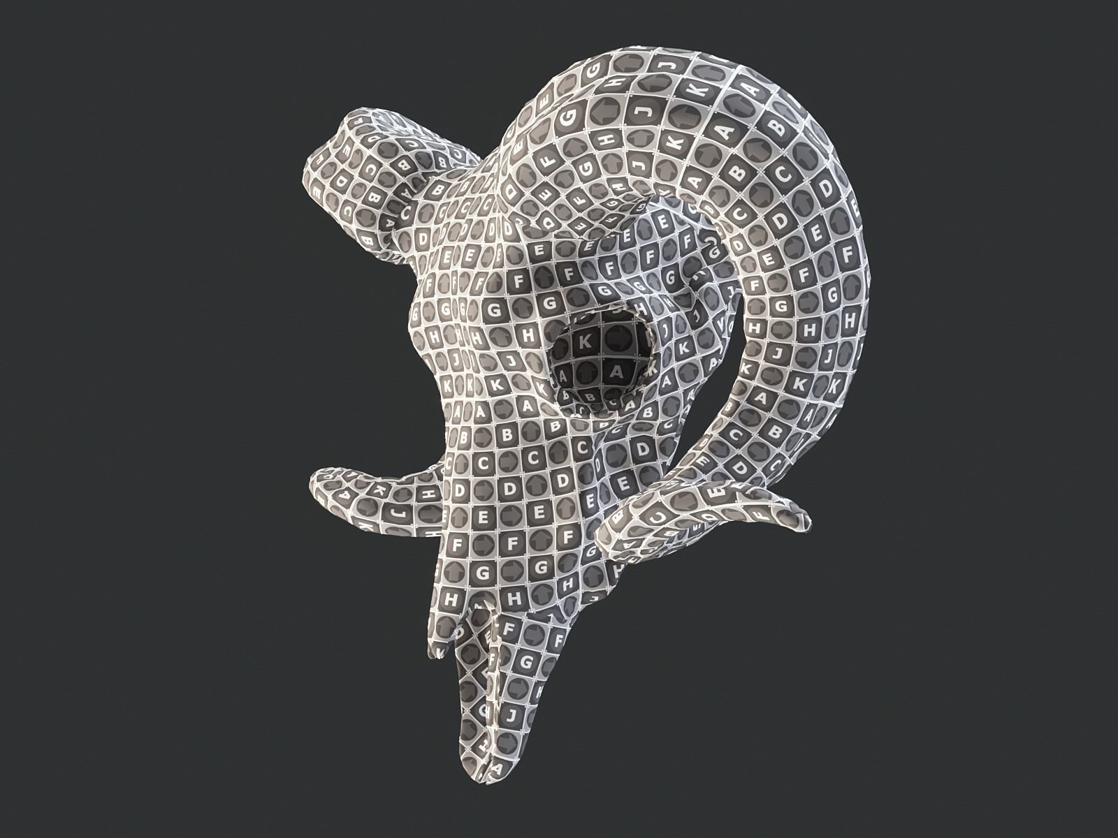 Bighorn Ram Skull PBR Low-poly 3D model_24
