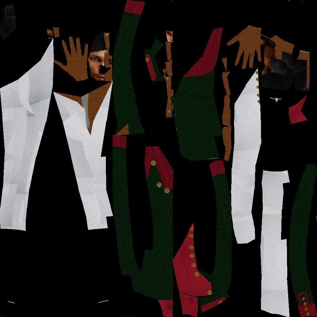 Black Dragoon  LOW POLY Napoleonic wars Low-poly 3D model_13