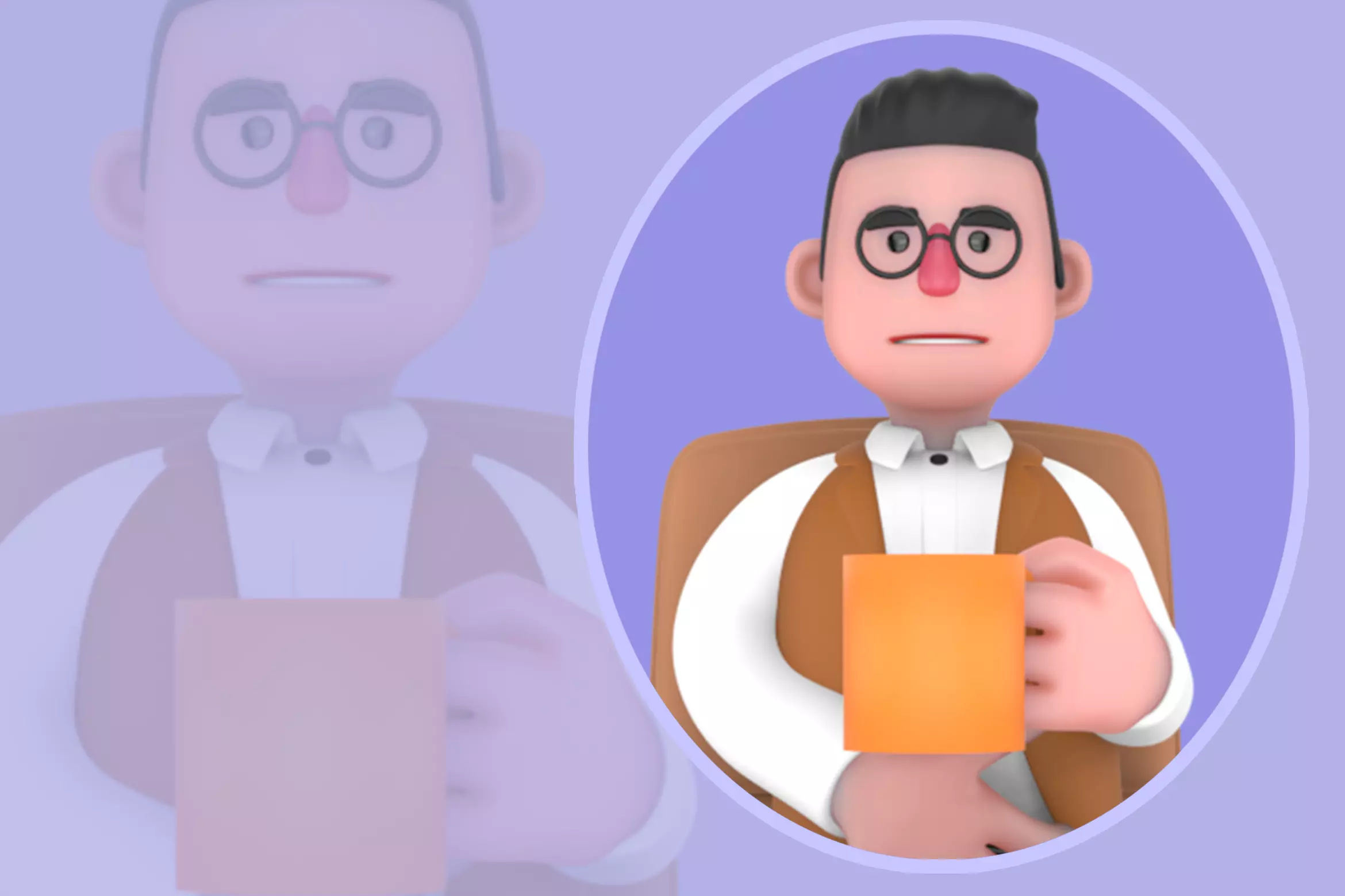 Stylized 3D Anthropologist Character - Relaxed Scholar 3D model