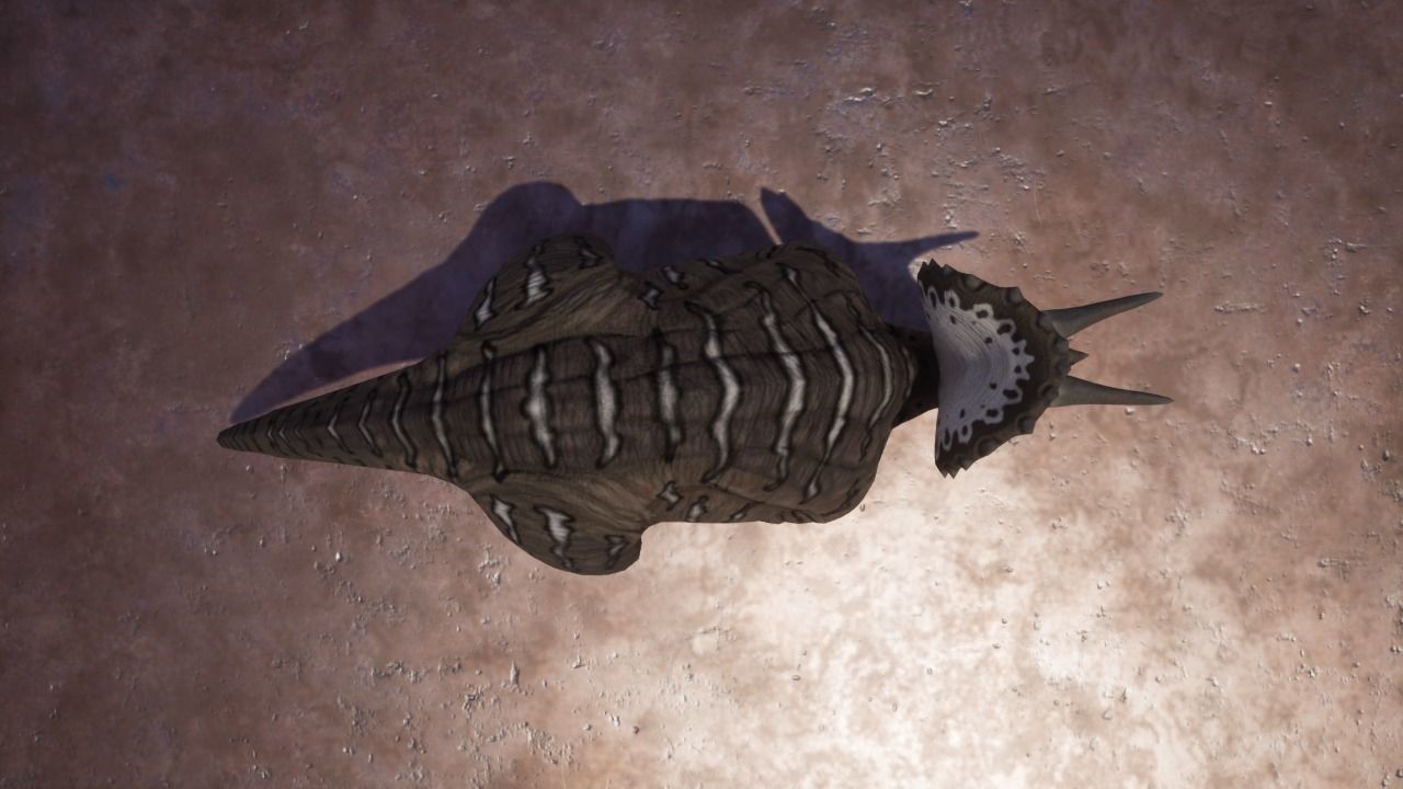 3D Triceratops dinosaur Low-poly 3D model_6