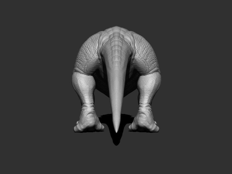 3D Triceratops dinosaur Low-poly 3D model_13