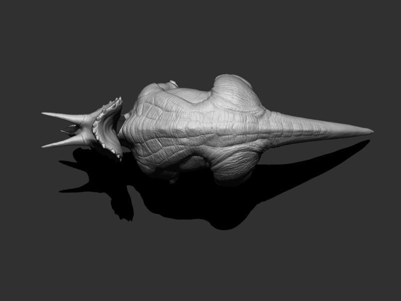 3D Triceratops dinosaur Low-poly 3D model_12