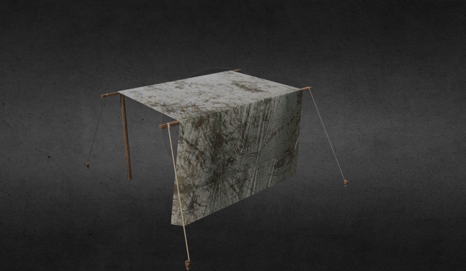 Medieval stalls pack Low-poly 3D model_7