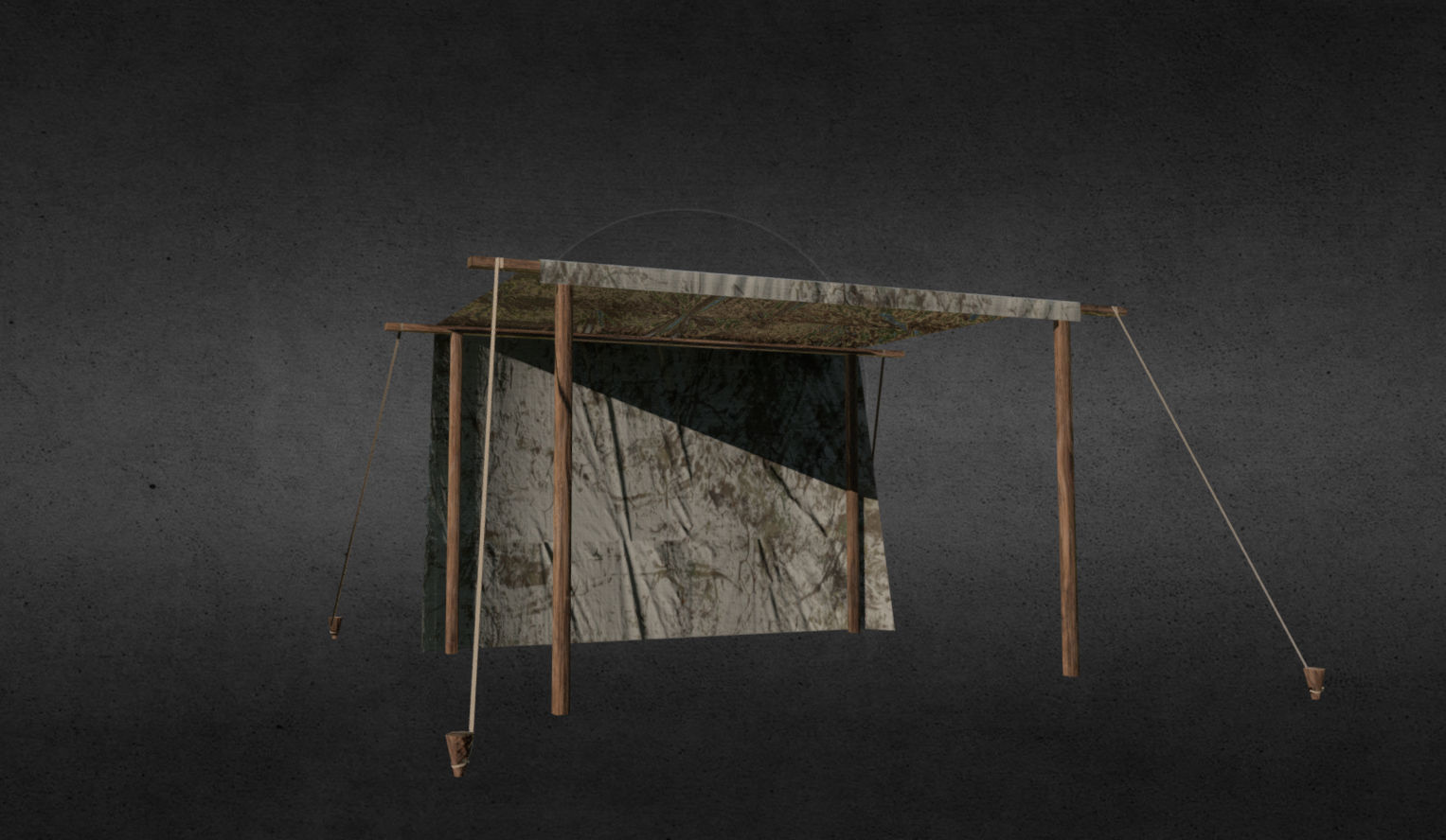 Medieval stalls pack Low-poly 3D model_9