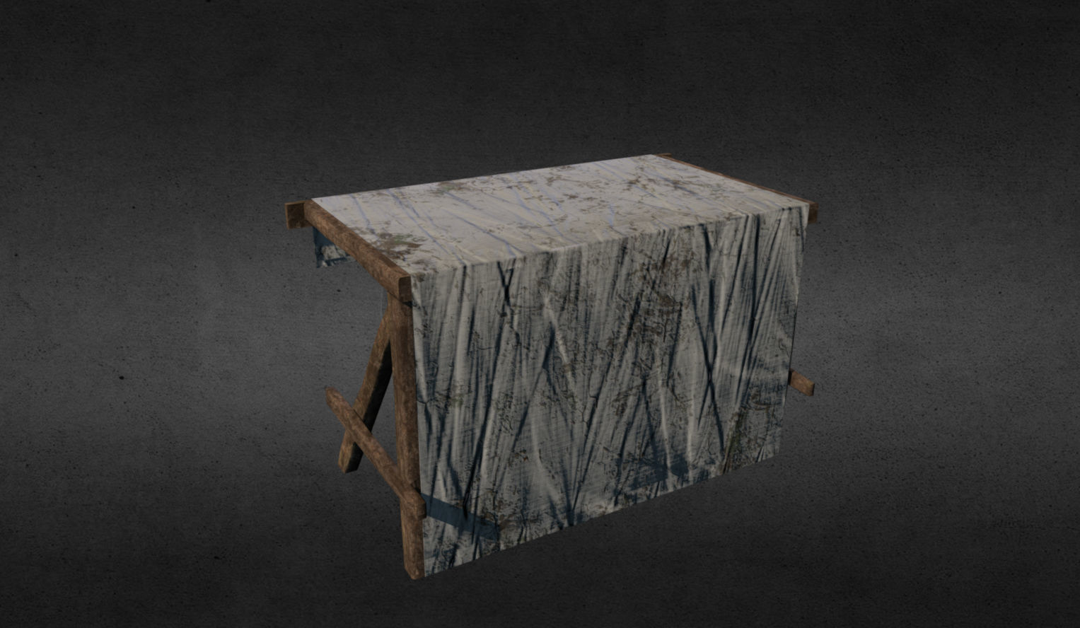 Medieval stalls pack Low-poly 3D model_3