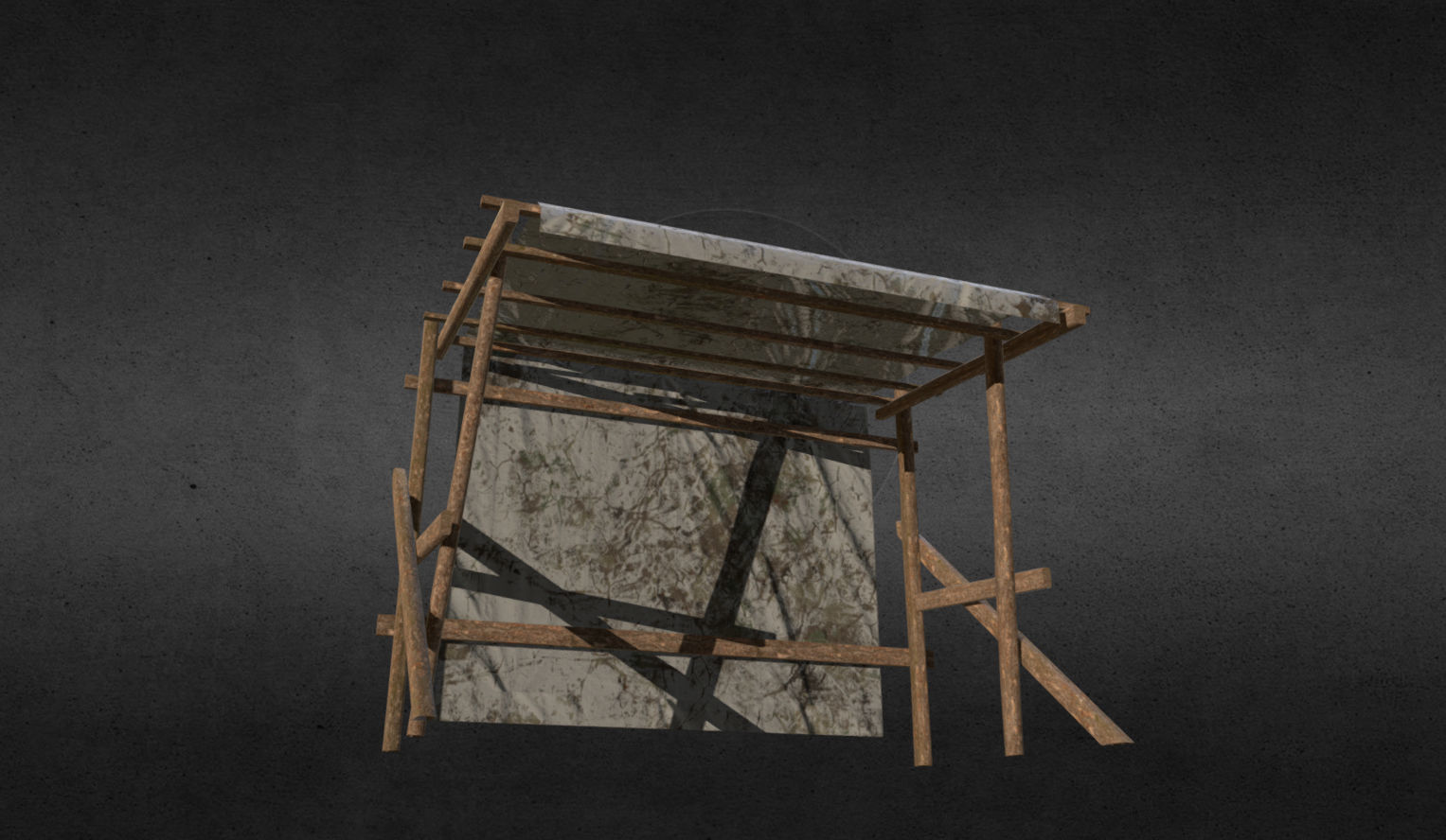 Medieval stalls pack Low-poly 3D model_2