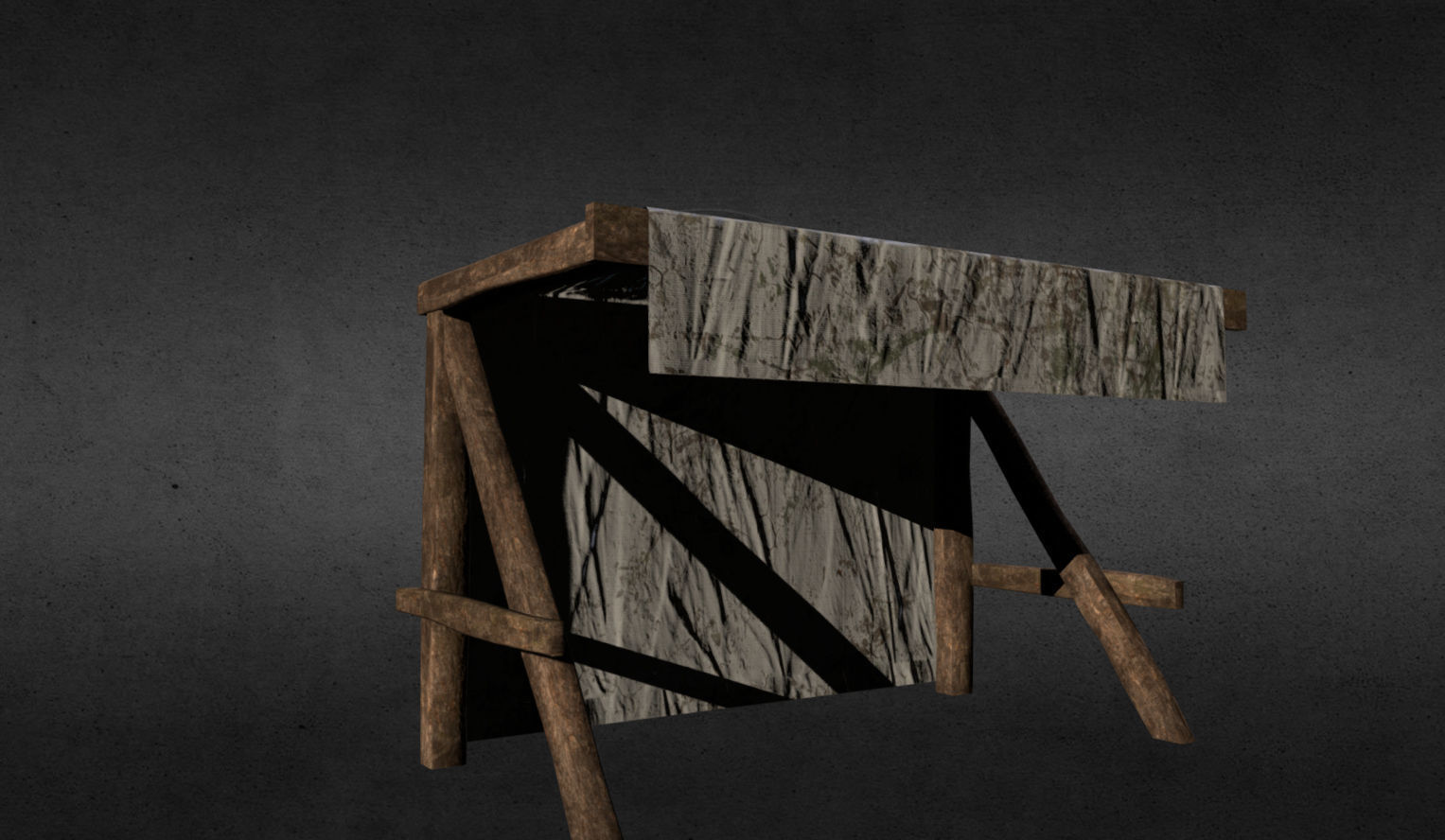 Medieval stalls pack Low-poly 3D model_5
