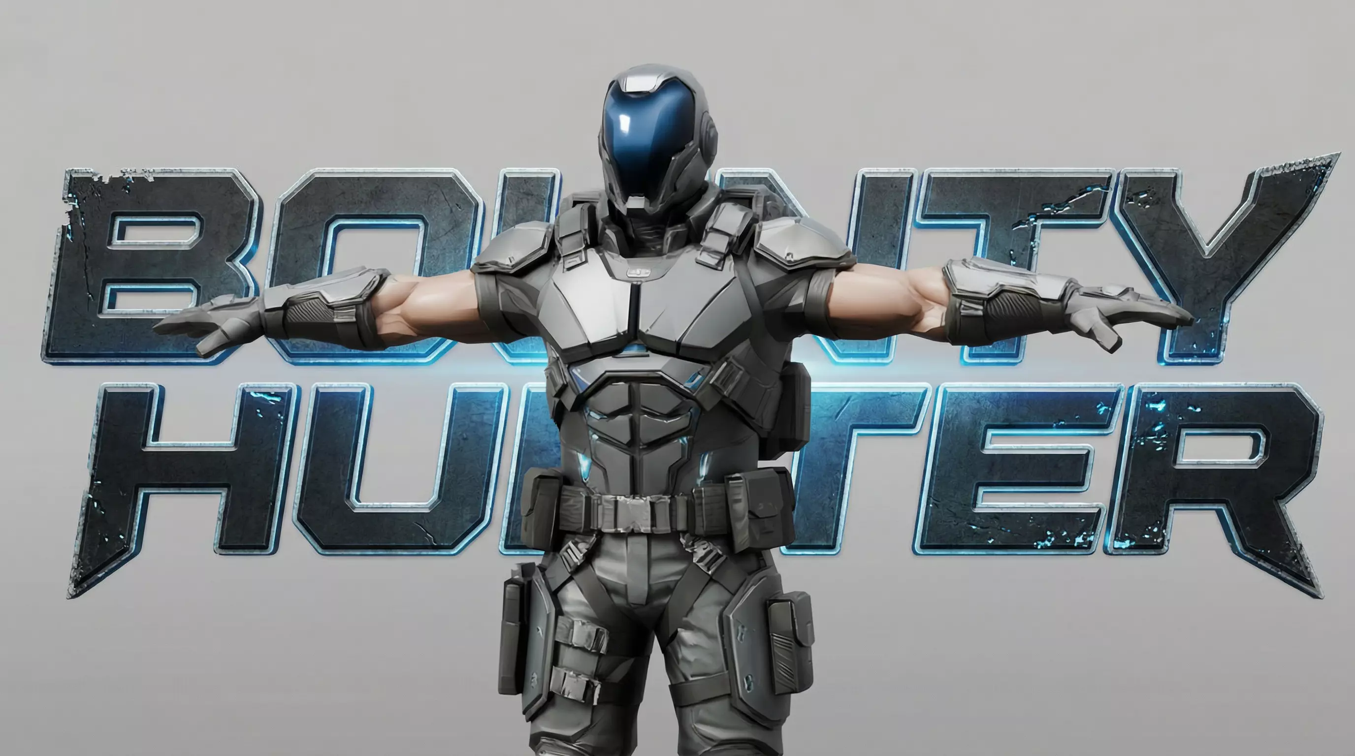 Sci-Fi Bounty Hunter Character Low-poly 3D model