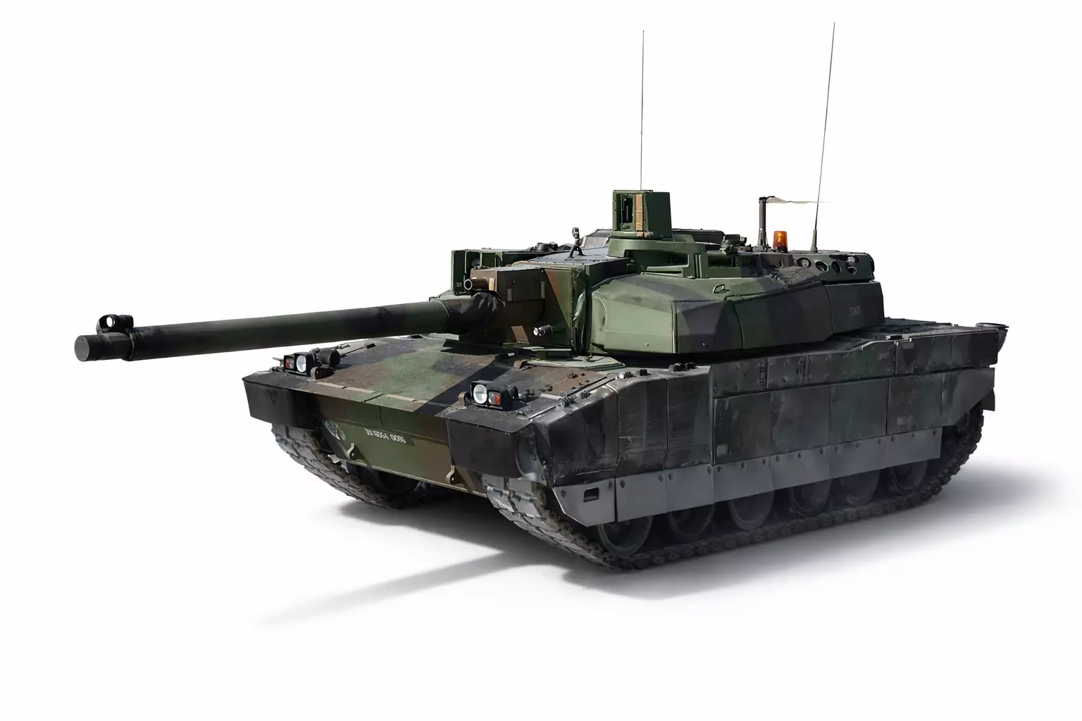 Leclerc Main Battle Tank Modern Armored Combat Vehicle 3D model