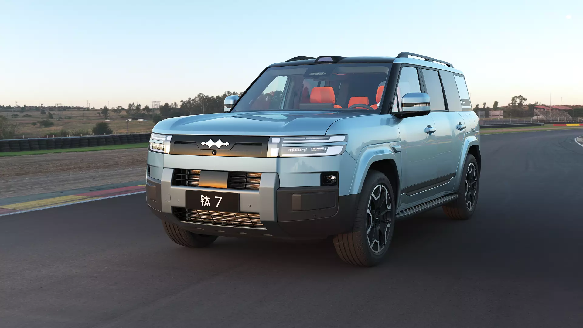 2026 BYD Ti 7 with interior 3D model