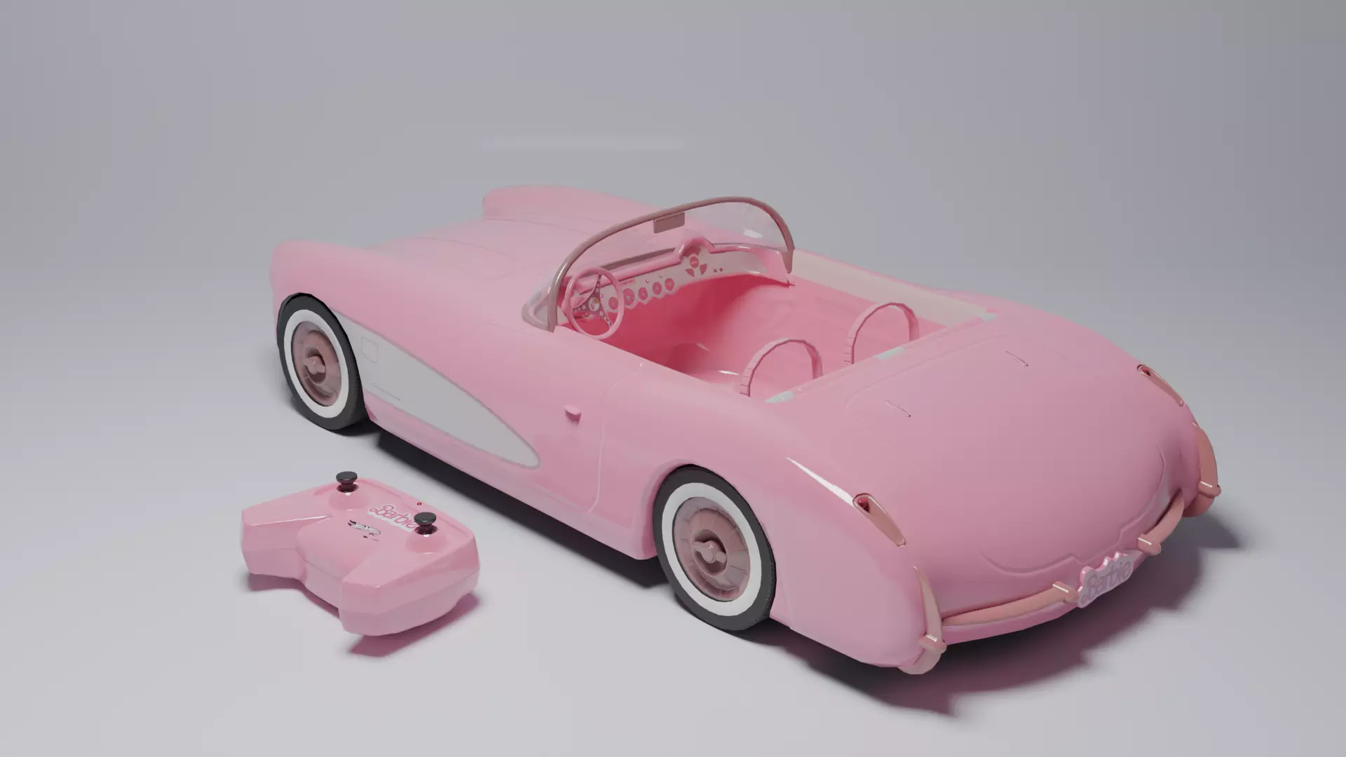 Corvette Low-poly 3D model