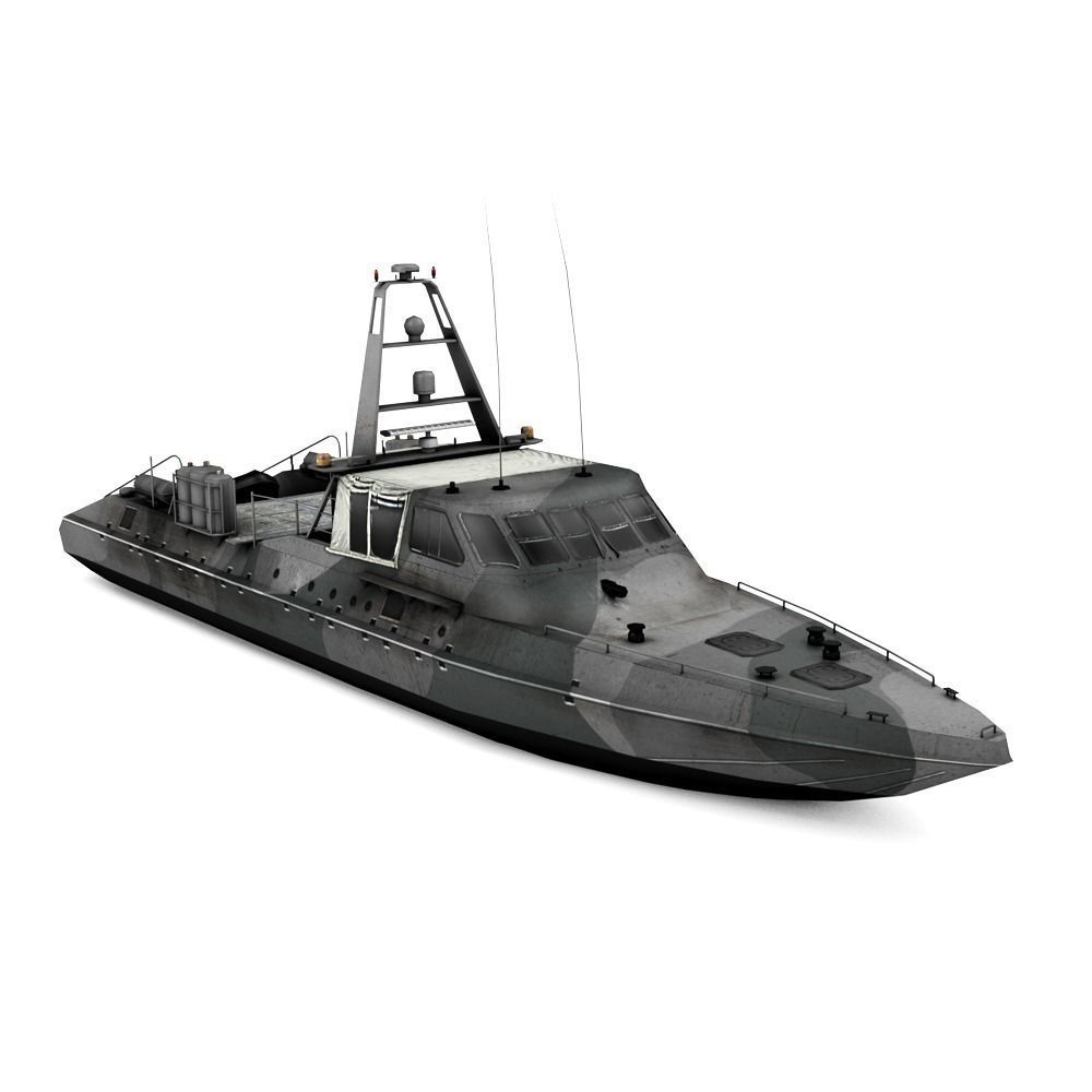 Mark V Special Operation Craft Low-poly 3D model_1