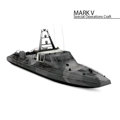 Mark V Special Operation Craft Low-poly 3D model