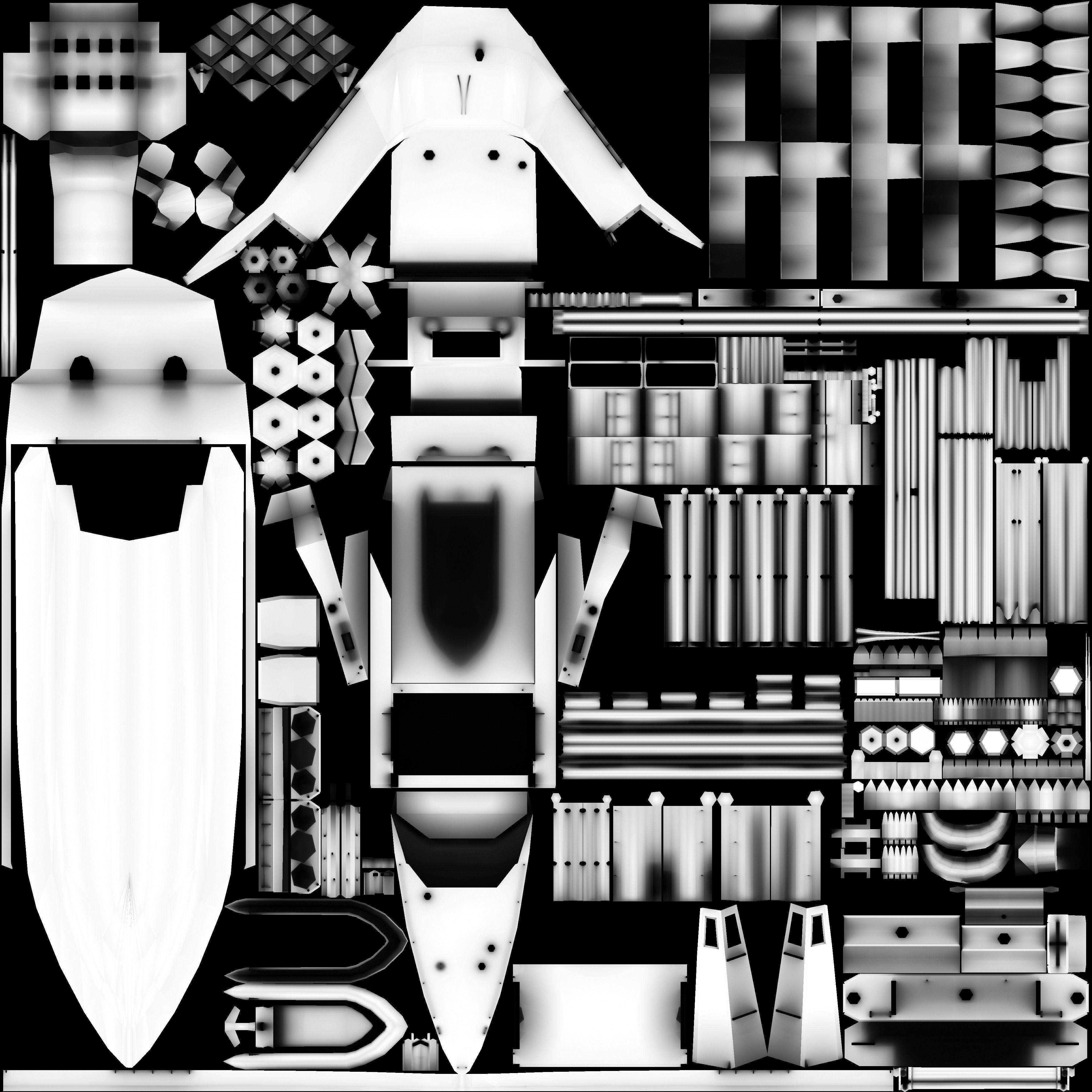 Mark V Special Operation Craft Low-poly 3D model_4