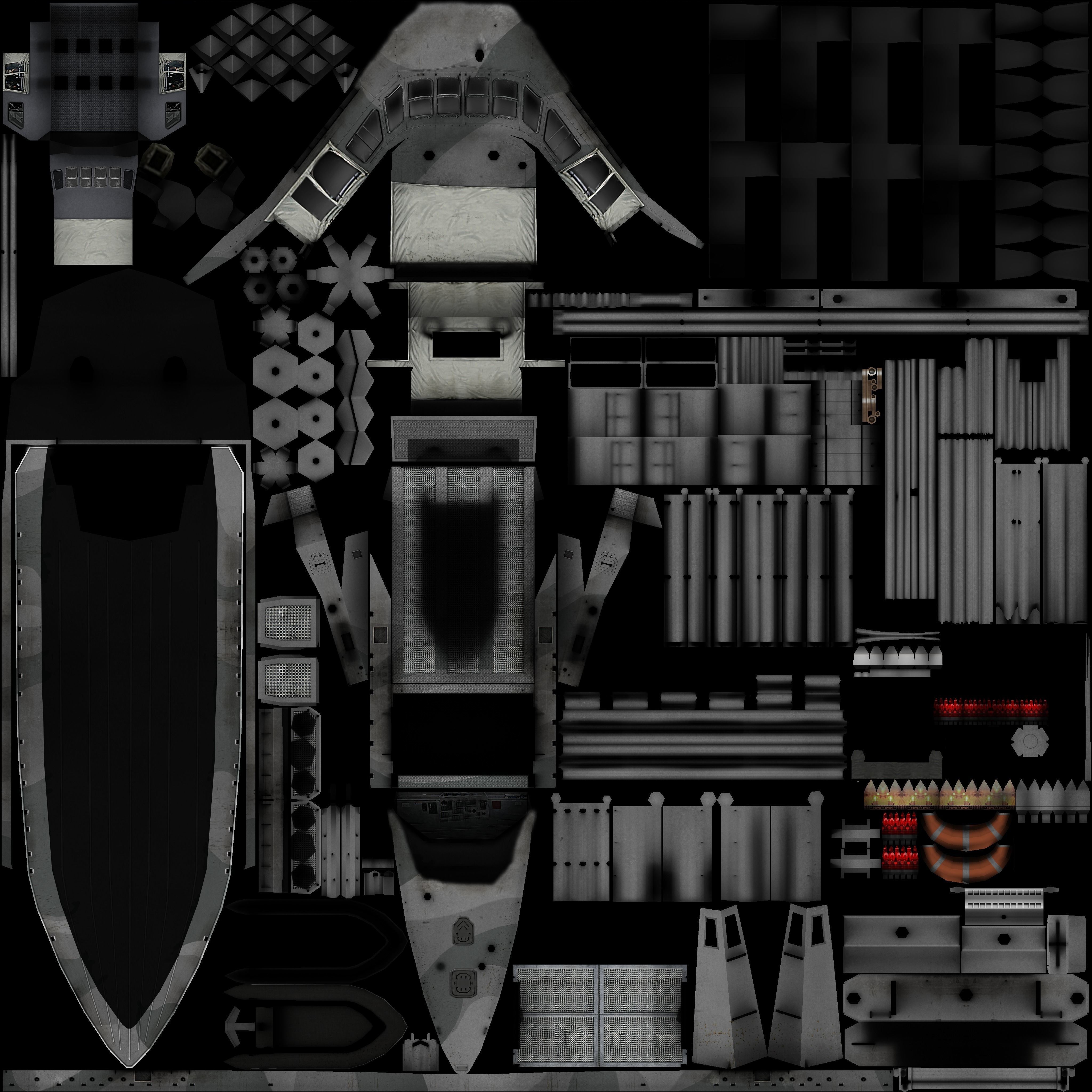 Mark V Special Operation Craft Low-poly 3D model_5