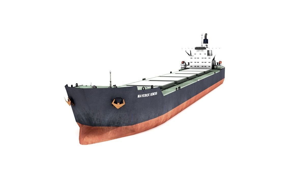 Bulk Ship Carrier Maverick Genesis Low-poly 3D model_3