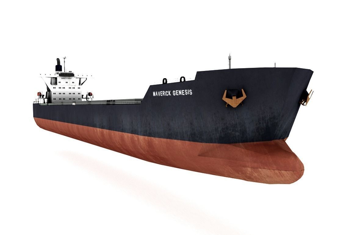 Bulk Ship Carrier Maverick Genesis Low-poly 3D model_4