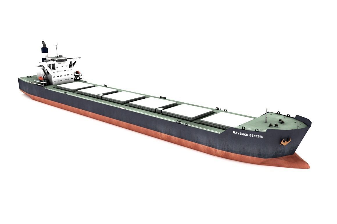 Bulk Ship Carrier Maverick Genesis Low-poly 3D model_2