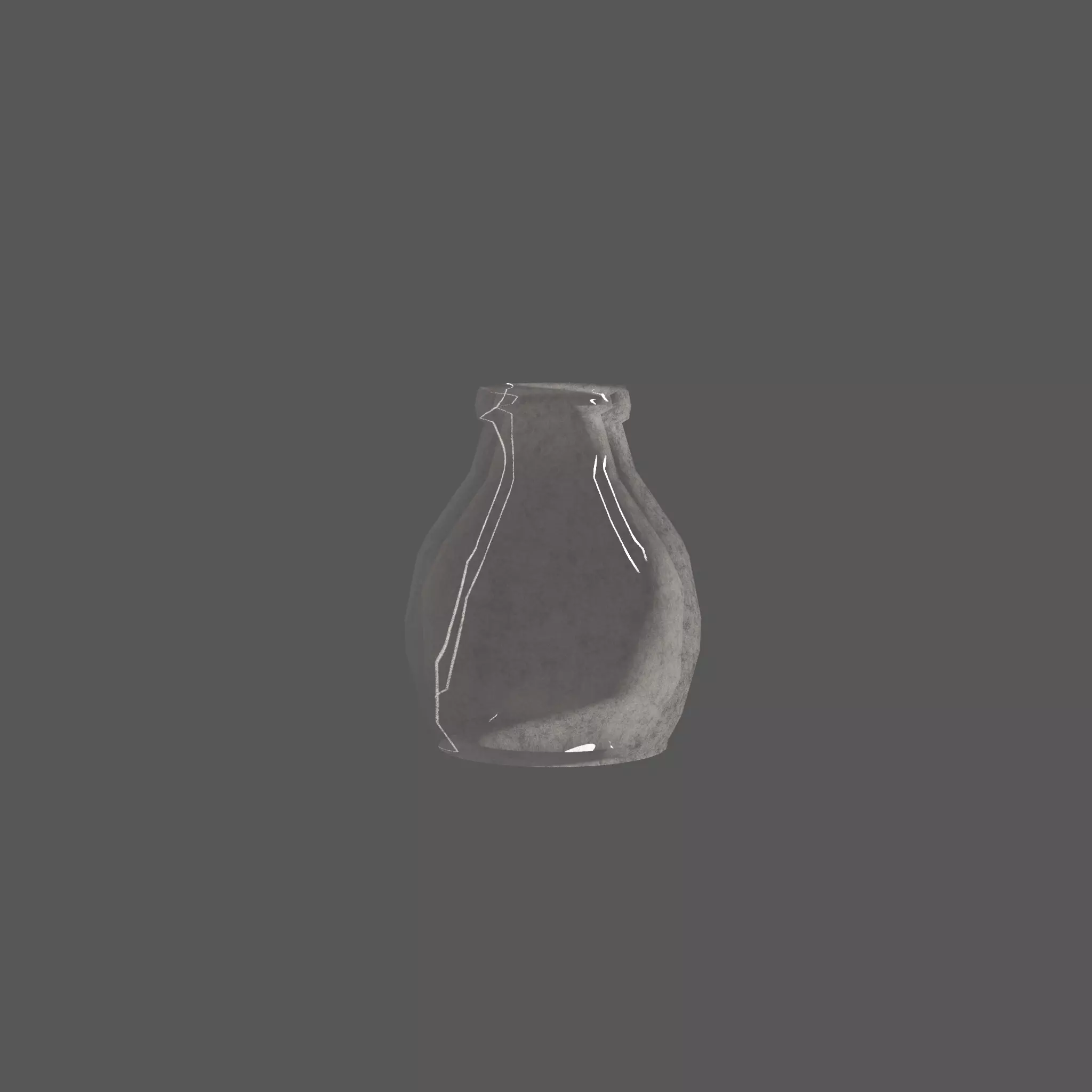 Modern Terracotta Flower Pot Low-poly 3D model