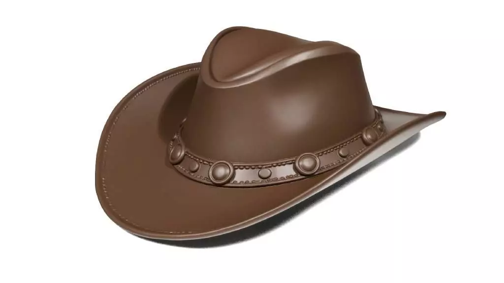 Western hat 2 3D print model