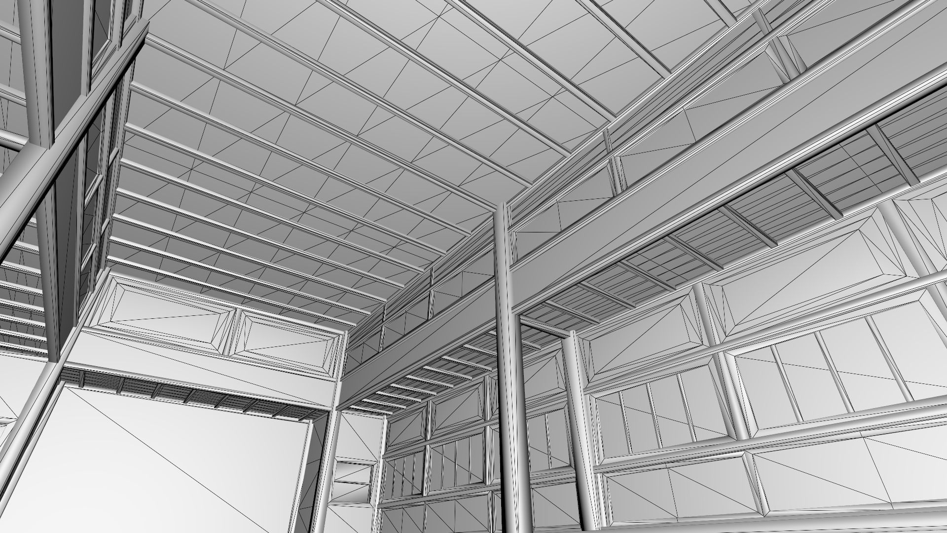 Japanese Dojo Low-poly 3D model_15