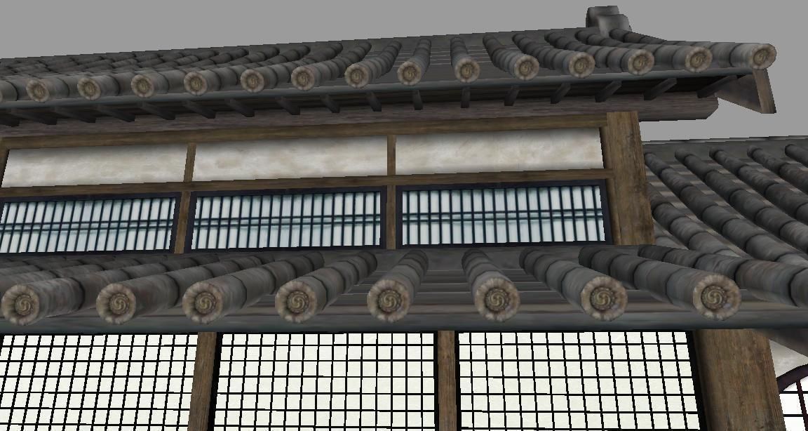 Japanese Dojo Low-poly 3D model_2