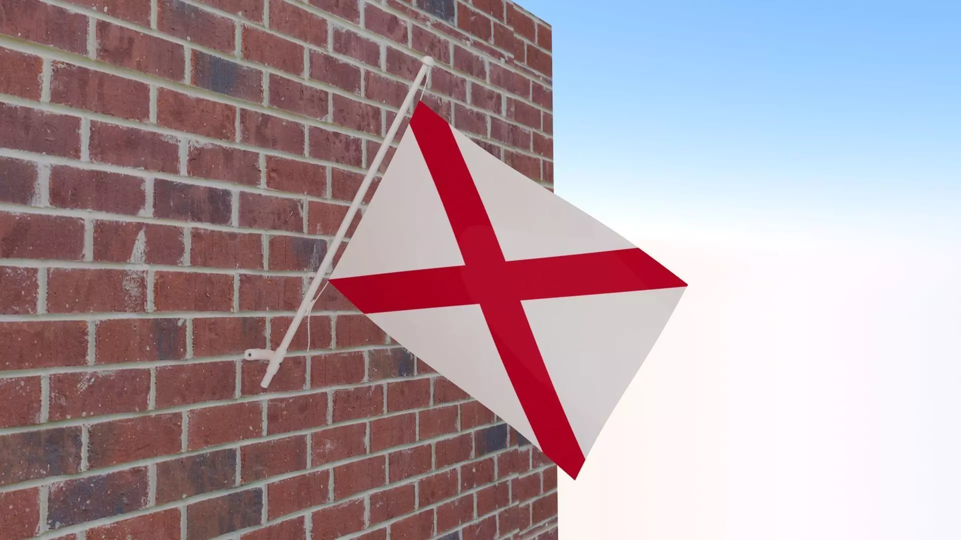 Flag of Alabama 3D model